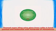 Lolita Christmas Wine Glass  Tipsy Christmas Hand Painted SuperBling Glass 9374c5b6