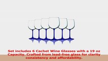 Cobalt Blue Wine Glasses with Beautiful Colored Stem Accent  19 oz set of 6 Additional e840e930