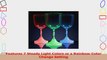 Light Up Martini Glasses with Color Changing LED Light  Long Spiral Stem Set of 4 3cd63d8b