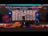 Men's 100m Backstroke S8 | Victory Ceremony | 2015 IPC Swimming World Championships Glasgow
