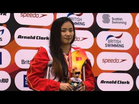 Women's 100m Backstroke S7 | Victory Ceremony | 2015 IPC Swimming World Championships Glasgow