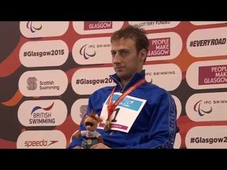 Men's 50m Backstroke S3 | Victory Ceremony | 2015 IPC Swimming World Championships Glasgow