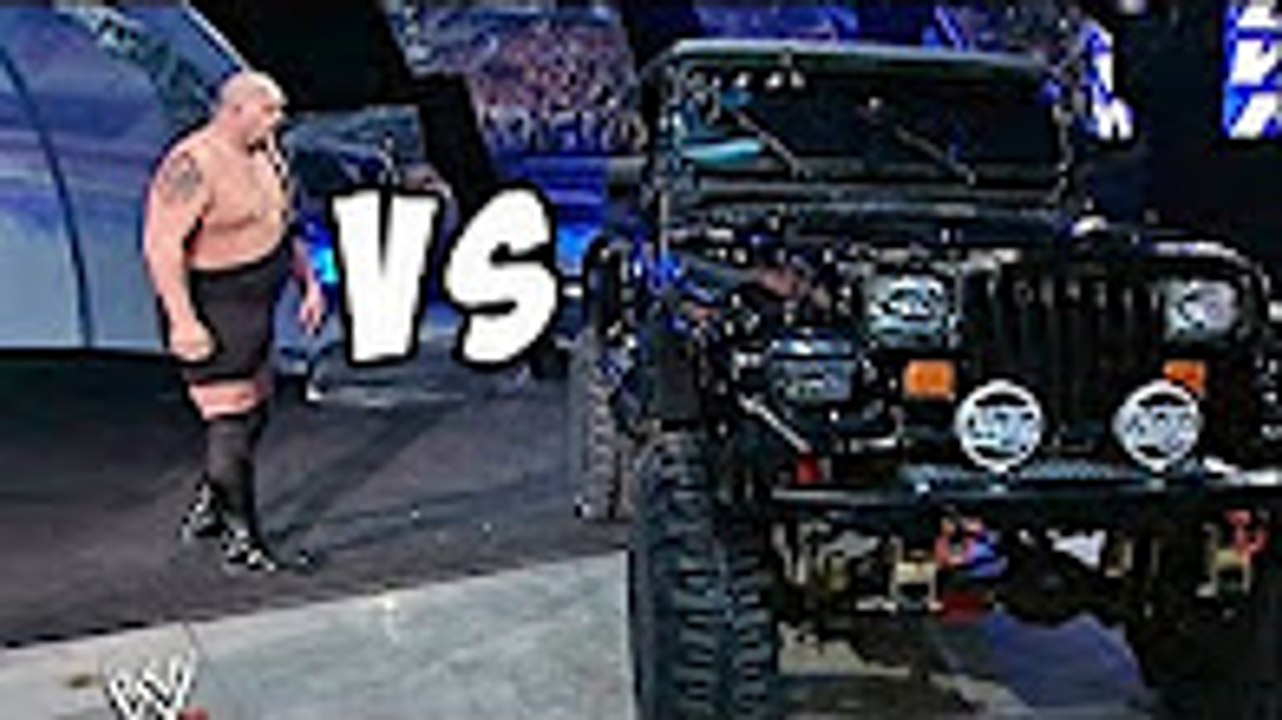WWE Crazy Big Show vs Jeep | OMG Big Show lifts the five ton Jeep