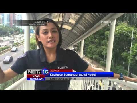 Live Report Arus Lalu Lintas Kawasan Semanggi, Jakarta - NET16