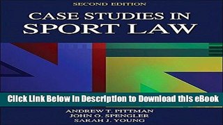 EPUB Download Case Studies in Sport Law 2nd Edition Online PDF