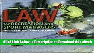 EPUB Download Law for Recreation and Sport Managers Mobi