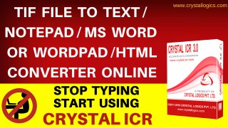 TIF file to text/notepad/ms word or wordpad/html converter online