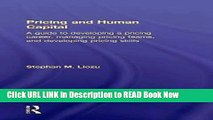 [Popular Books] Pricing and Human Capital: A Guide to Developing a Pricing Career, Managing