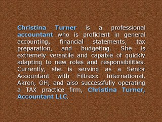 Christina Turner is a Well-Experienced and Knowledgeable Accountant