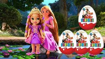 Disney Princess Rapunzel Kinder Surprise Eggs Doll Kids Toys Малышка принцесса Рапунцель