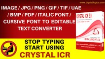 IMAGE/JPG/PNG/GIF/TIF/UAE/BMP/PDF/ITALIC FONT/CURSIVE FONT TO EDITABLE TEXT CONVERTER