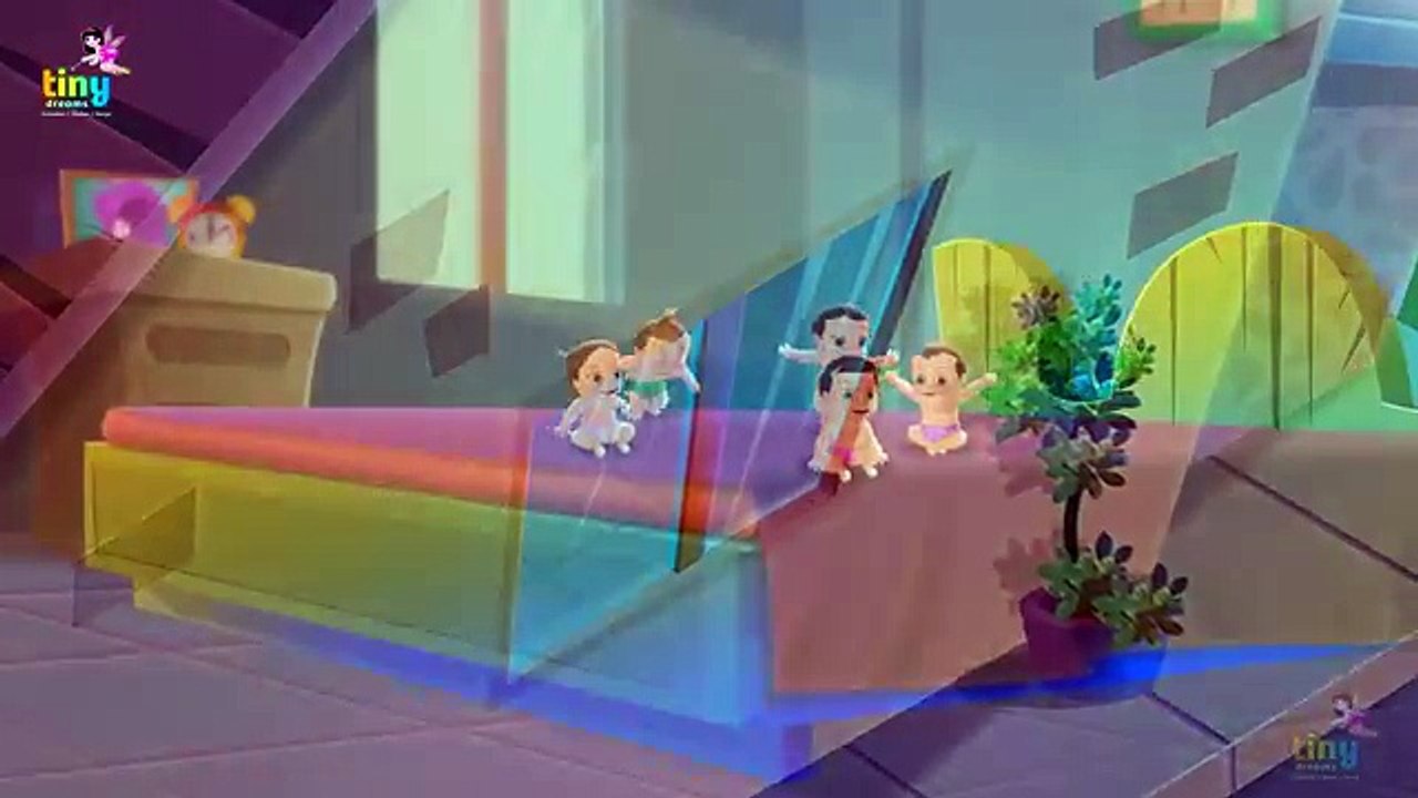 Five Little Babies Crawling On The Bed | Nursery Rhymes & Songs for Children | TinyDreams Kids