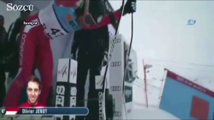 Dünya Kayak Şampiyonasında feci kaza