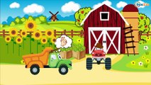 The Red Tractor and The Truck | Cars & Trucks Construction Cartoons for children
