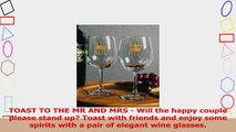 Royalty Mr and Mrs Wine Glass Set Two 12 Ounce Wine Goblets Wedding Gift Bride to Be 96785372