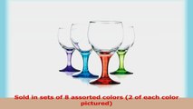 Klikel Carnival 10oz Assorted Colored Wine Glasses Set of 8 a3838940