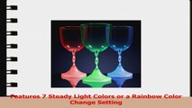 Light Up Wine Glasses with Color Changing LED Light  Long Spiral Stem Set of 12 2375141d