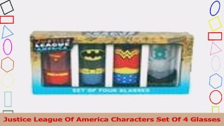 Justice League Of America Characters Set Of 4 Glasses 5aa093eb