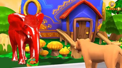 Spiderman Frozen Elsa Hulk Riding Dinosaur Gorilla | Animals Colors Finger Family Songs for Babies