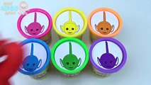 Teletubbies PLAY DOH Cups Rainbow Learn Colors Surprise Toys Peppa Pig Inside Out Angry Birds Disney