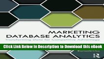 [Read Book] Marketing Database Analytics: Transforming Data for Competitive Advantage Kindle
