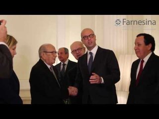 Roma - Firma dichiarazione congiunta italo-tunisina (09.02.17)