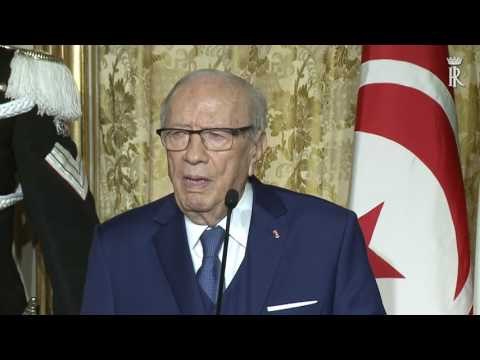 Roma - Mattarella - Essebsi - Dichiarazioni congiunte alla stampa (08.02.17)