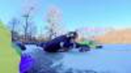 Outrageous Human Bowling Across Frozen Lake