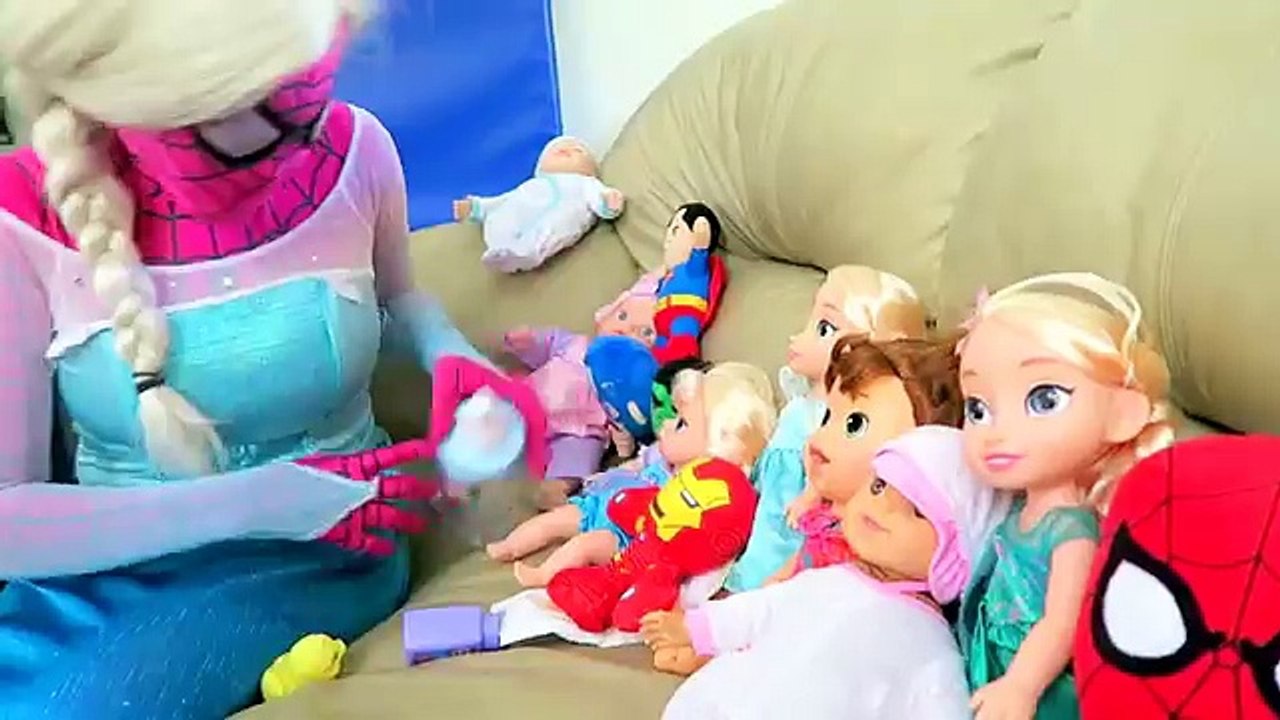 Spiderman vs Joker vs Frozen Elsa - MEGA BAD BABY - Funny Superheroes - Venom, Batman, Superman