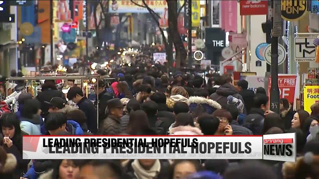 Recent poll results show Moon Jae-in tops in support for potential presidentical candidates for six straight weeks