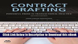 DOWNLOAD Contract Drafting: Powerful Prose in Transactional Practice Mobi