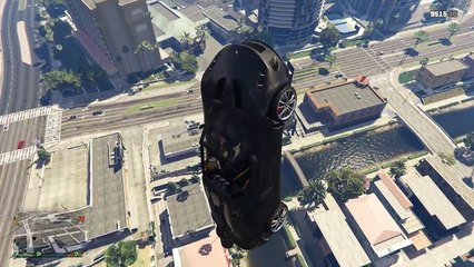 GTA 5 Online Funny Moments - Epic Rocket Car Stunts!-00C668we-Mw