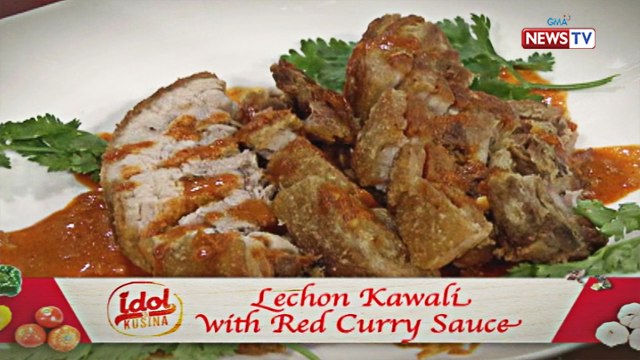 Idol sa Kusina: Lechon Kawali with Red Curry sauce
