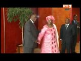 Le Président Ouattara a reçu l`ambassadeur de Guinée, SEMme Diaby Camara Makissa
