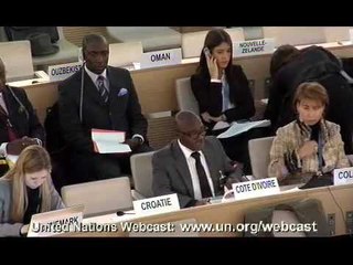 19ème Conseil des Droits de l'Homme à Génève: Le discours du Ministre Gnenema Coulibaly