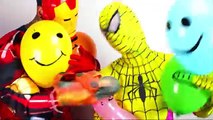 Colors Popping Balloons Learn Colours Balloon TOP Finger Family Kids Song Spiderman vs Iron Man