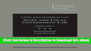 [Read Book] Cases and Materials on State and Local Government Law (American Casebook Series) Kindle