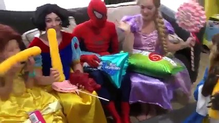 Princess Rapunzel vs Slime! w The Witch, Minnie Mouse, Spiderman & Paw Patrol Chase in Real Life2