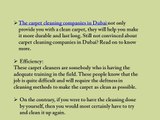 Why you should choose carpet cleaning services in Dubai
