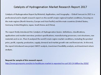 Catalysts of Hydrogenation Market Research Report 2017