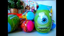 Киндер Сюрпризы,Unboxing Kinder Surprise Eggs,Большой выпуск с киндерами,Toys Angry Birds,Cars,Барби
