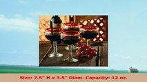 NOVICA Hand Blown Clear Red Recycled Glass Wine Glasses 12 oz Ruby Globe set of 4 dc69da6b