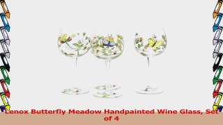 Lenox Butterfly Meadow Handpainted Wine Glass Set of 4 2a37d525