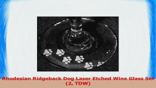Rhodesian Ridgeback Dog Laser Etched Wine Glass Set 2 TDW 431d591b