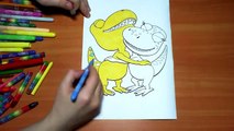Динозавры новые раскраски для малышей цвета раскраски цветные маркеры фломастеры карандаши