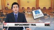 Constitutional Court holds 12th hearing in impeachment trial