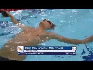 Men's 200m IM SM14 | Final | 2015 IPC Swimming World Championships Glasgow