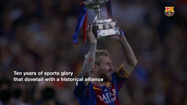 The FCB Foundation – UNICEF alliance’s trophies, at the Camp Nou Experience