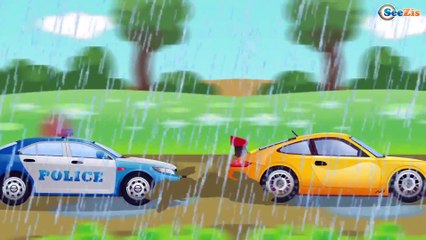 The Yellow Crane and The Truck - Little Cars & Trucks Construction Cartoons for children