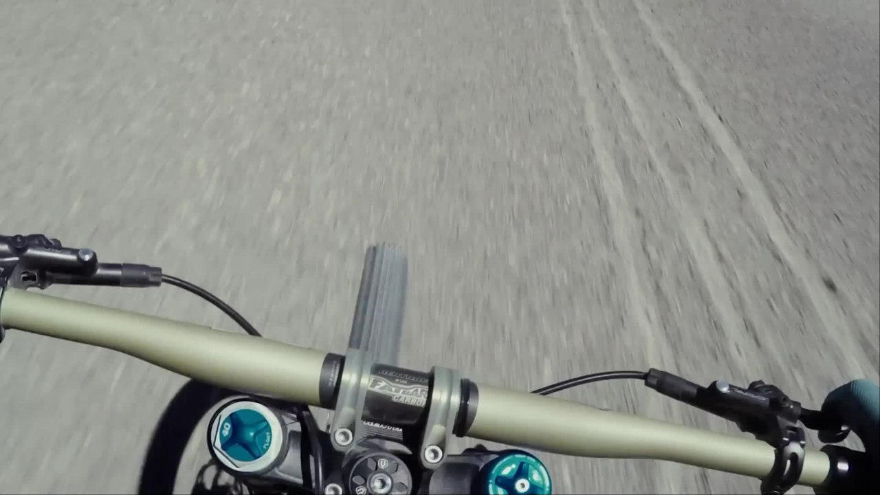 Les images GoPro du record du monde de vitesse en VTT de Markus Stöckl